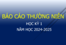 Báo cáo thường niên Học kỳ 1, năm học 2024-2025