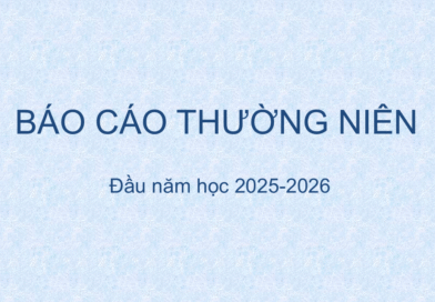 Báo cáo thường niên đầu năm học 2025-2026